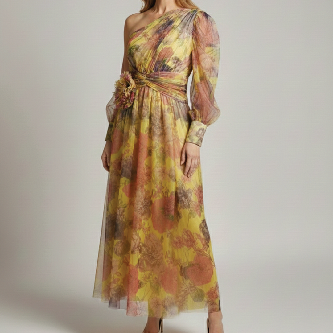 Evelyn - Floral Tulle Dress - Samberule