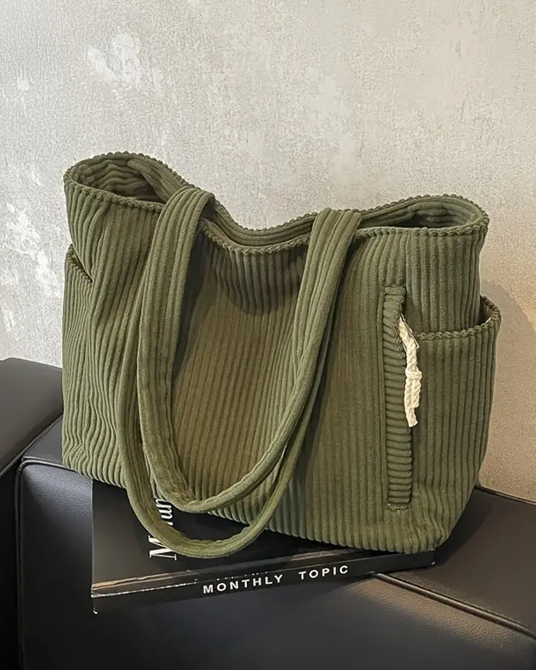 Aubrey - Corduroy Tote Bag - Samberule