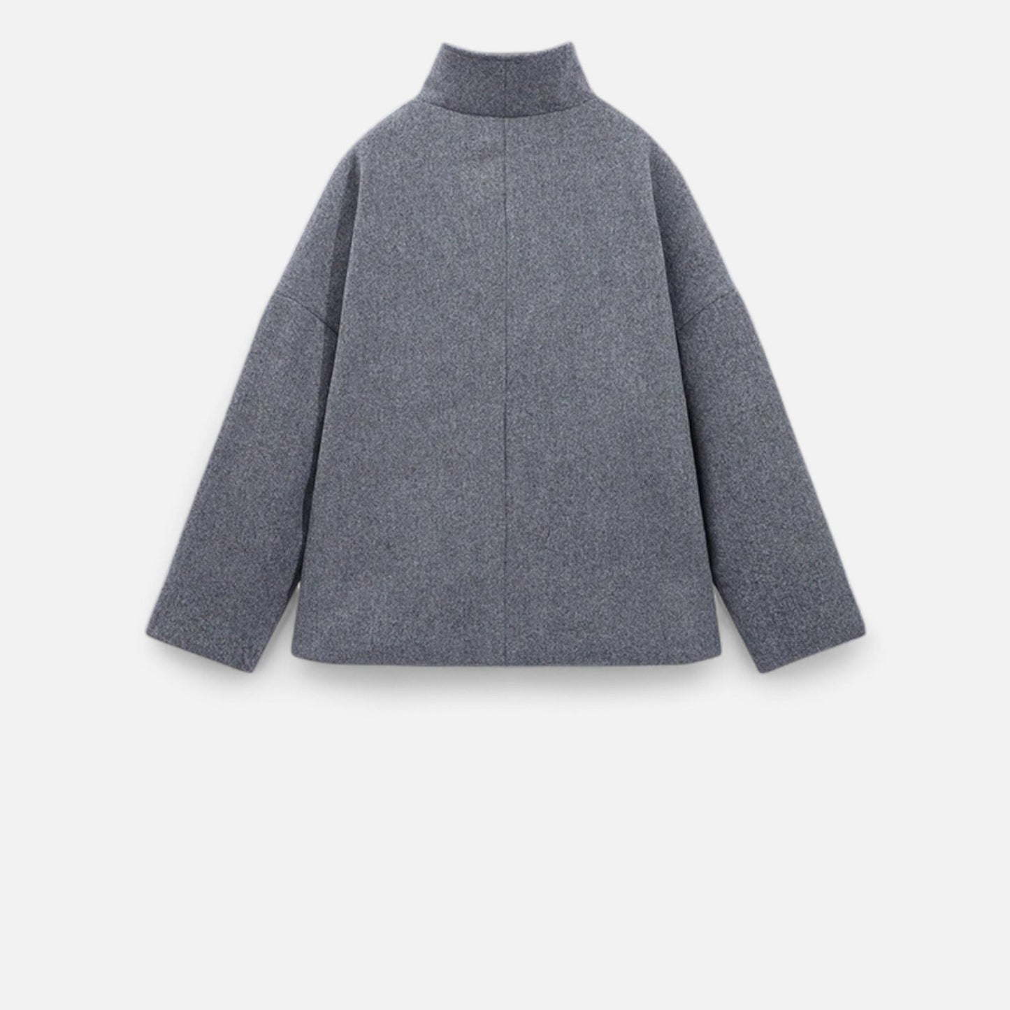 Women's Short Coat with Chic High Collar - Samberule