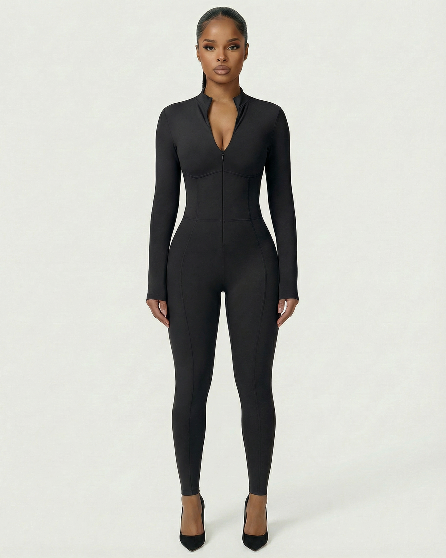 LUVINA Zip-Up Jumpsuit