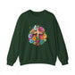 Colorful Christian Floral Faith Crewneck Sweatshirt