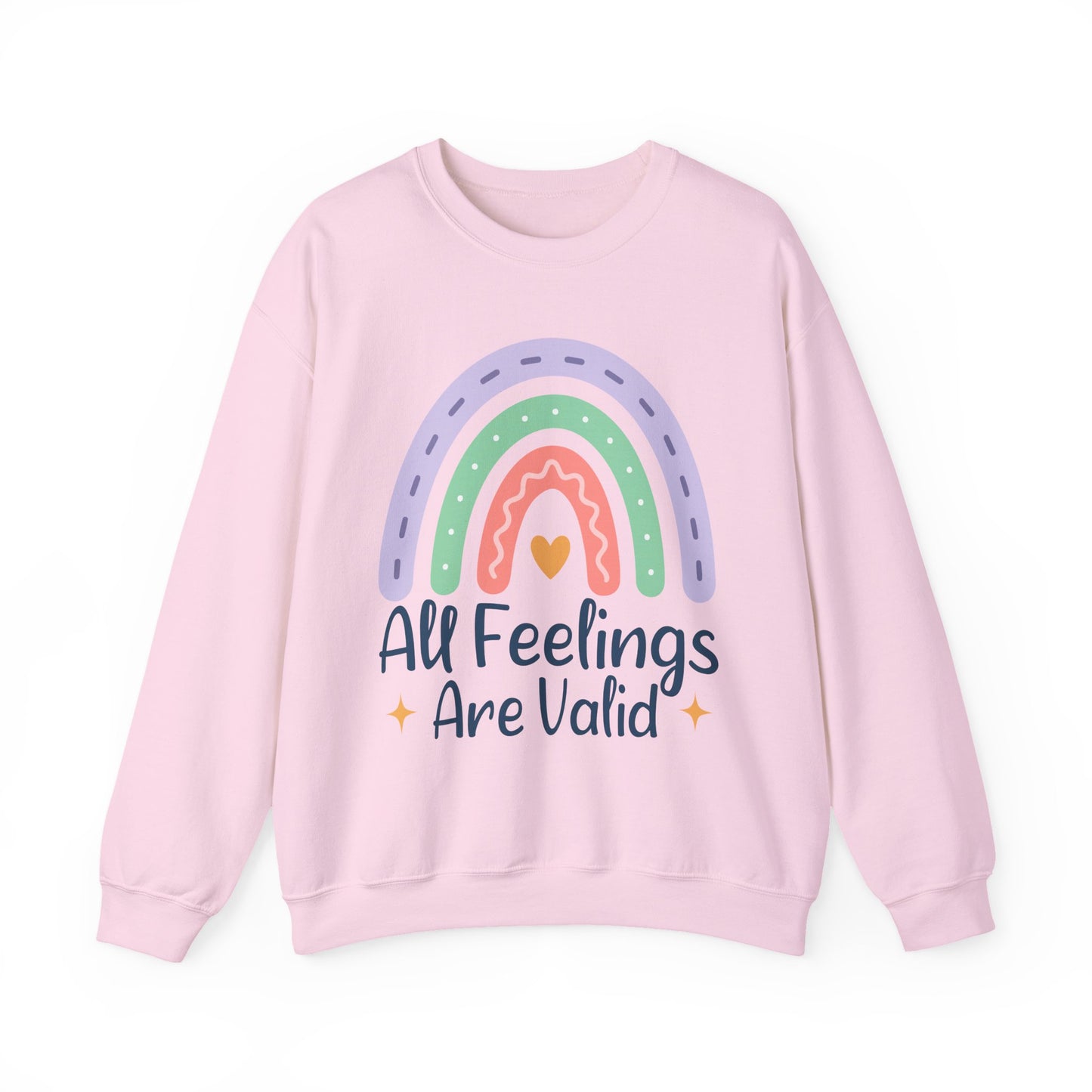 All Feelings Are Valid Mental Health Crewneck Sweatshirt