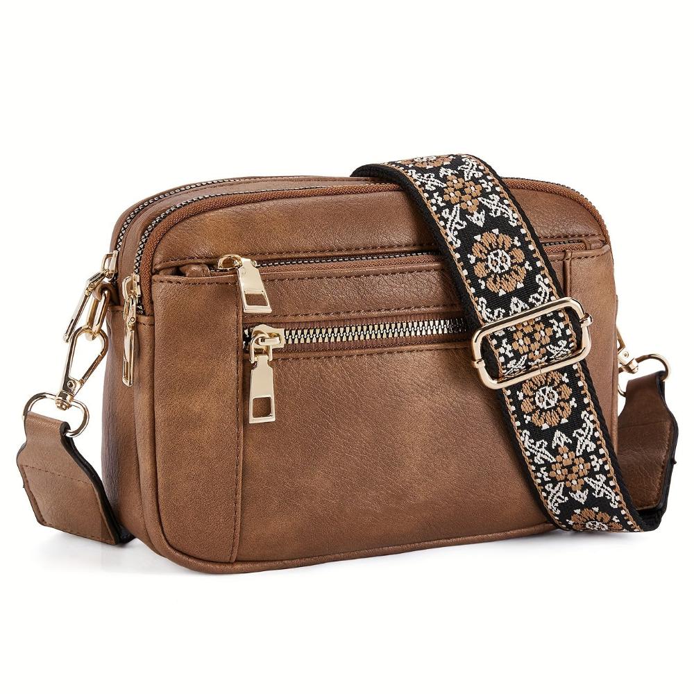 Christine - Vegan Leather Crossbody Shoulder Bag - Samberule