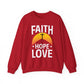 "Faith Hope Love" Faith Crewneck Sweatshirt