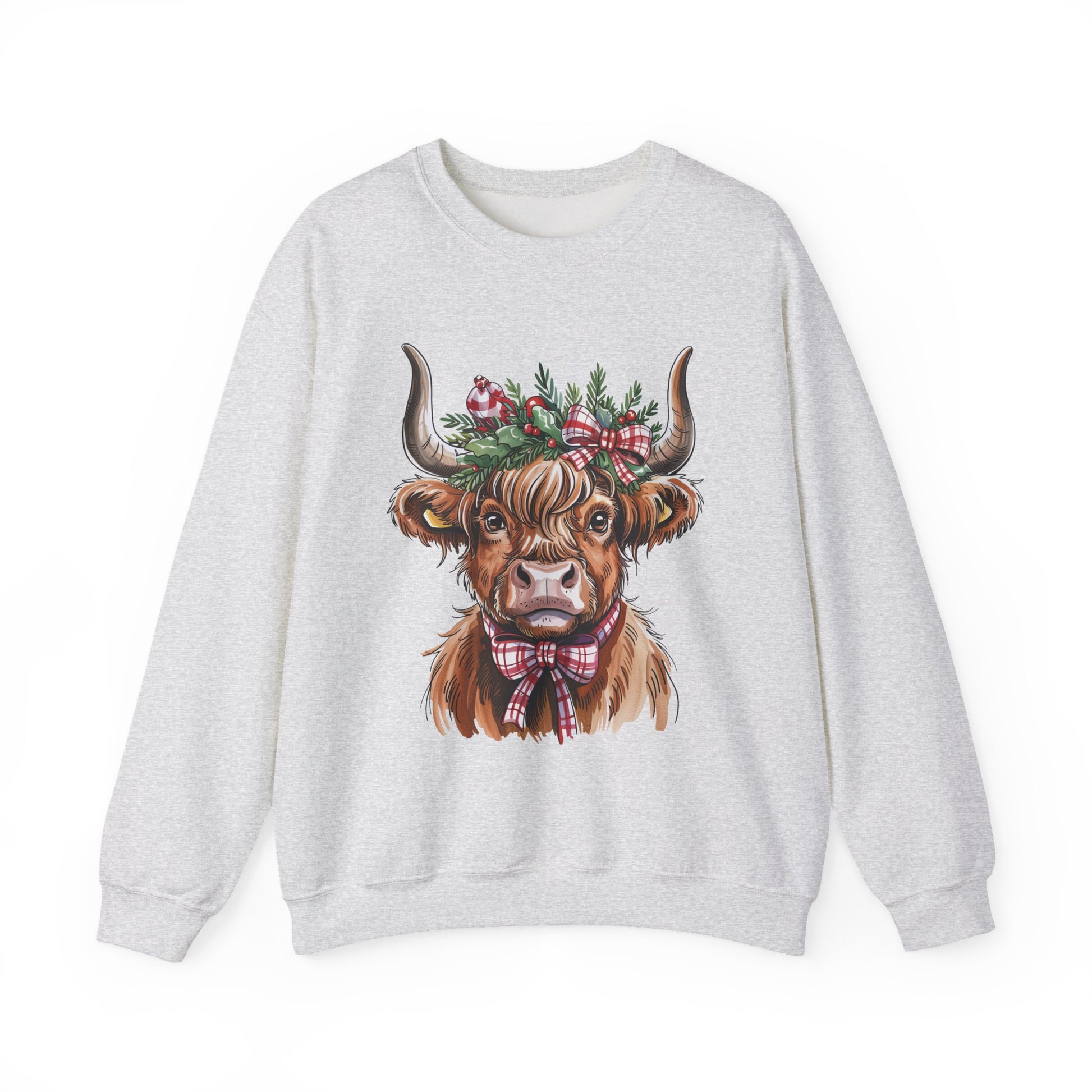 Festive Cow Christmas Crewneck Sweatshirt - Samberule
