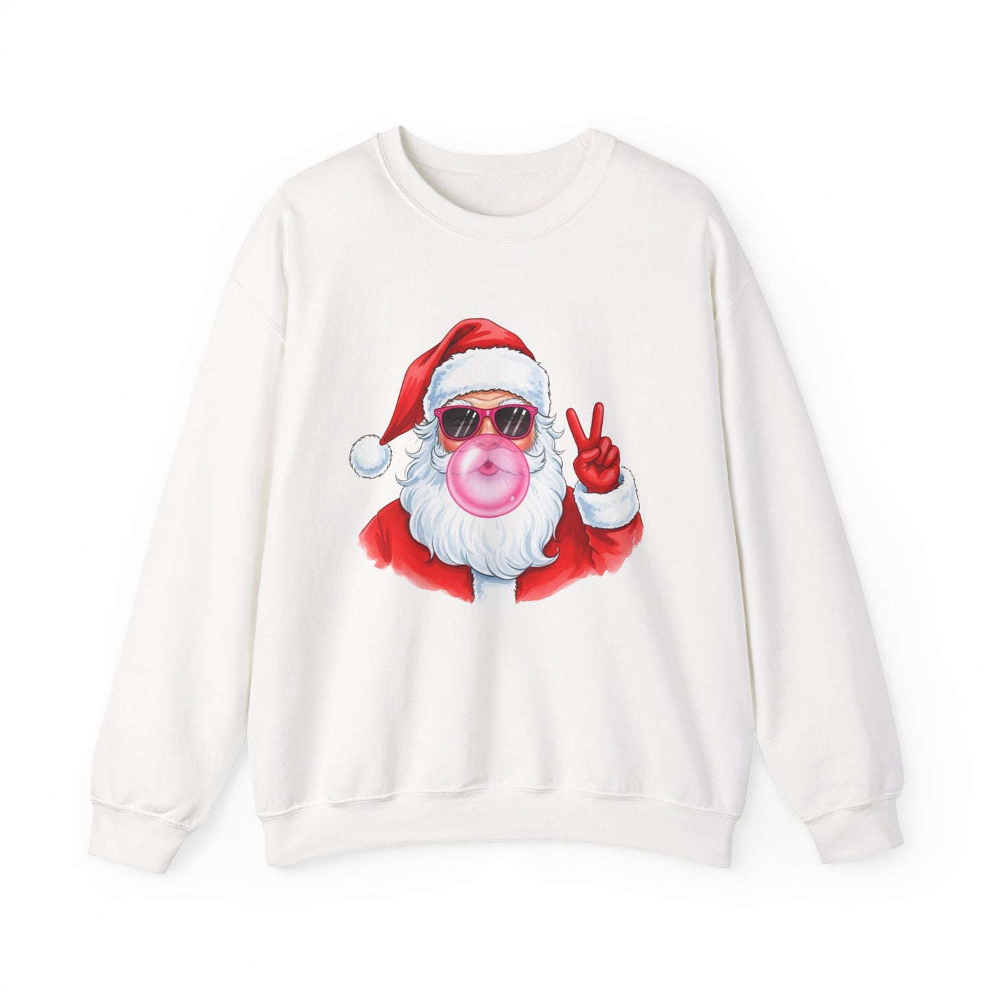 Santa Peace Christmas Crewneck Sweatshirt