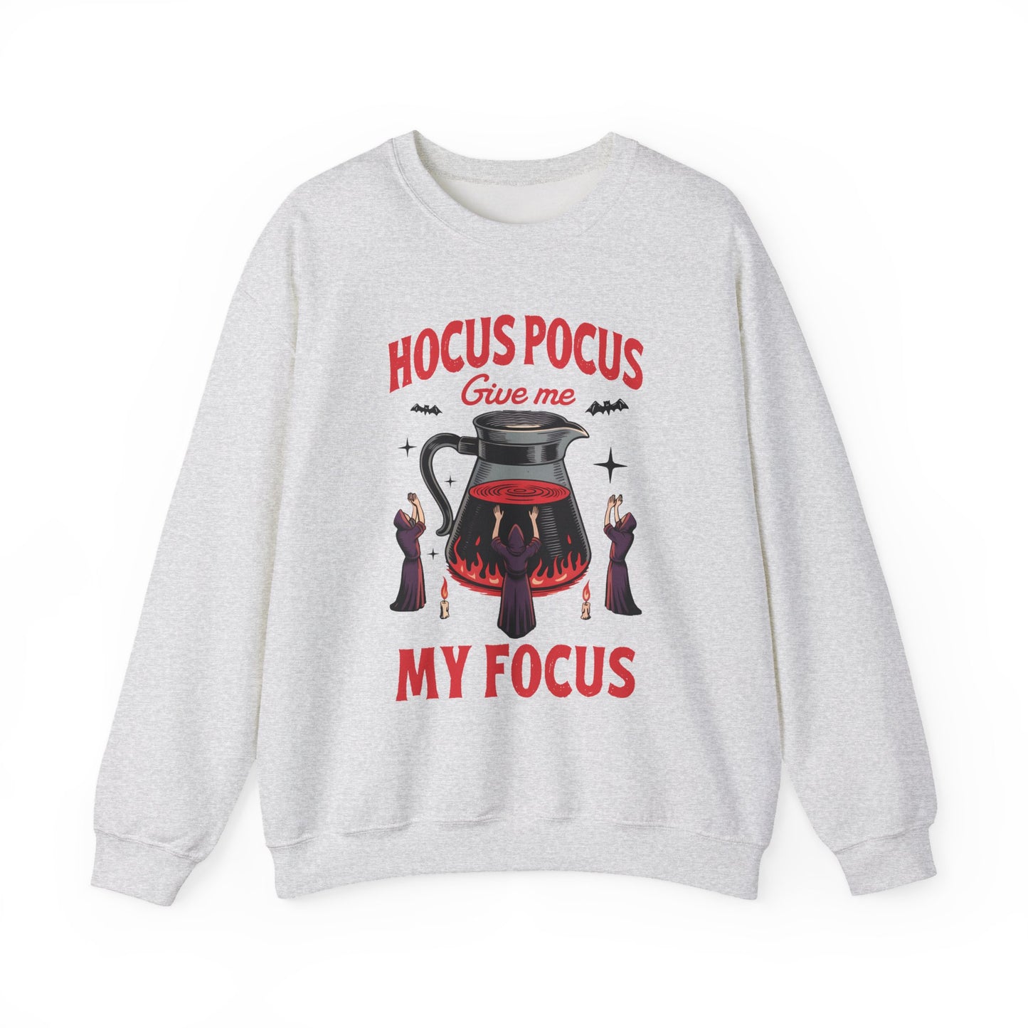 Hocus Pocus Give Me My Focus Halloween Crewneck Sweatshirt - Samberule