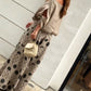 Casual Shoulder Top & Printed Pants Two-Piece Set