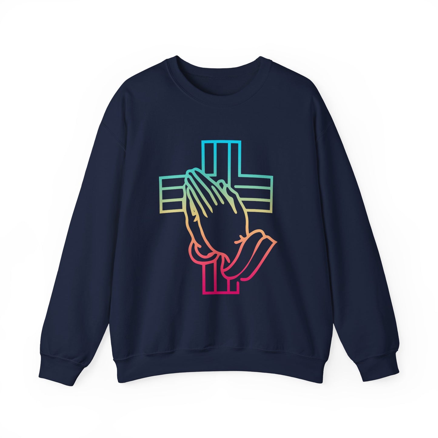 Praying Hands Faith Crewneck Sweatshirt