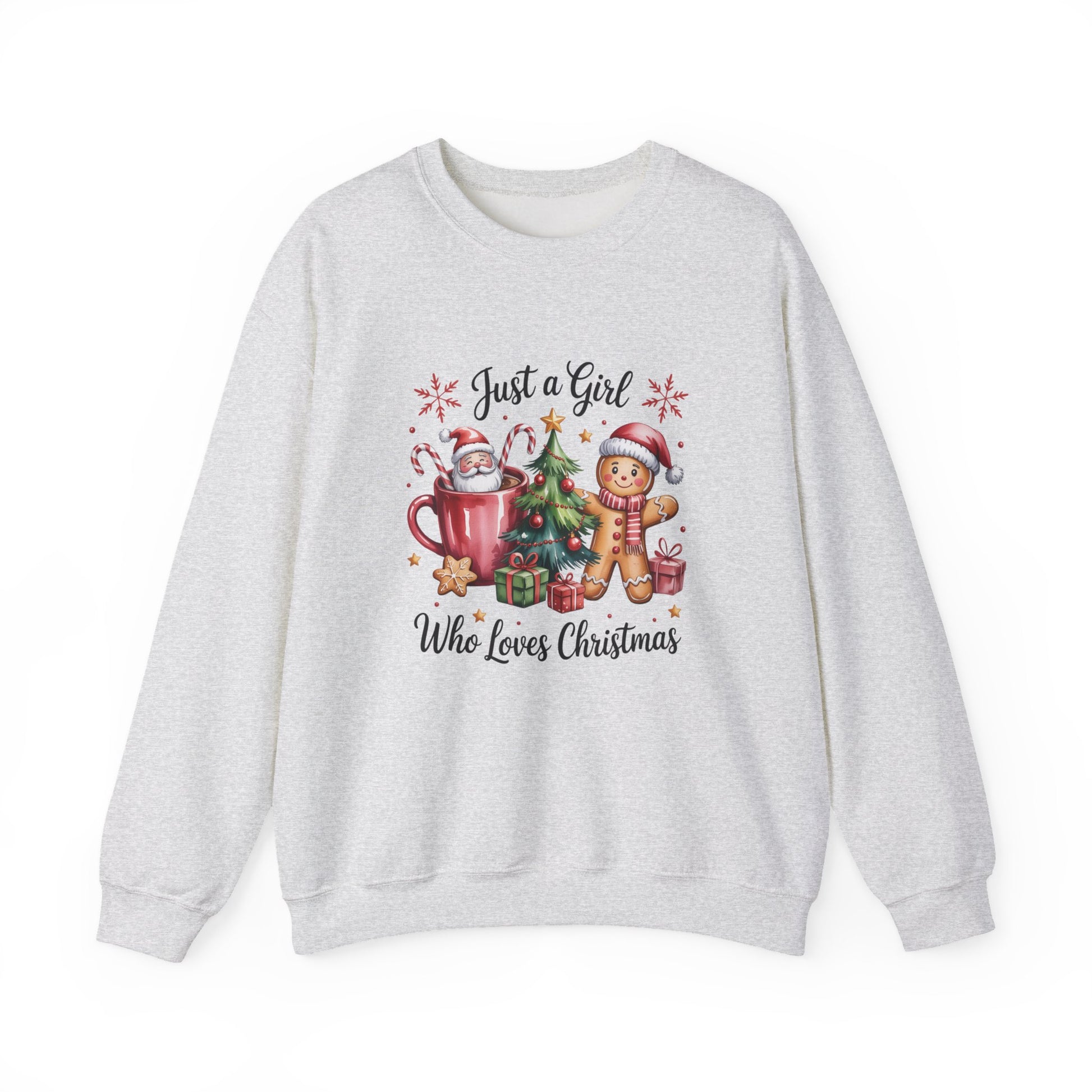 Just a Girl Who Loves Christmas Crewneck Sweatshirt - Samberule