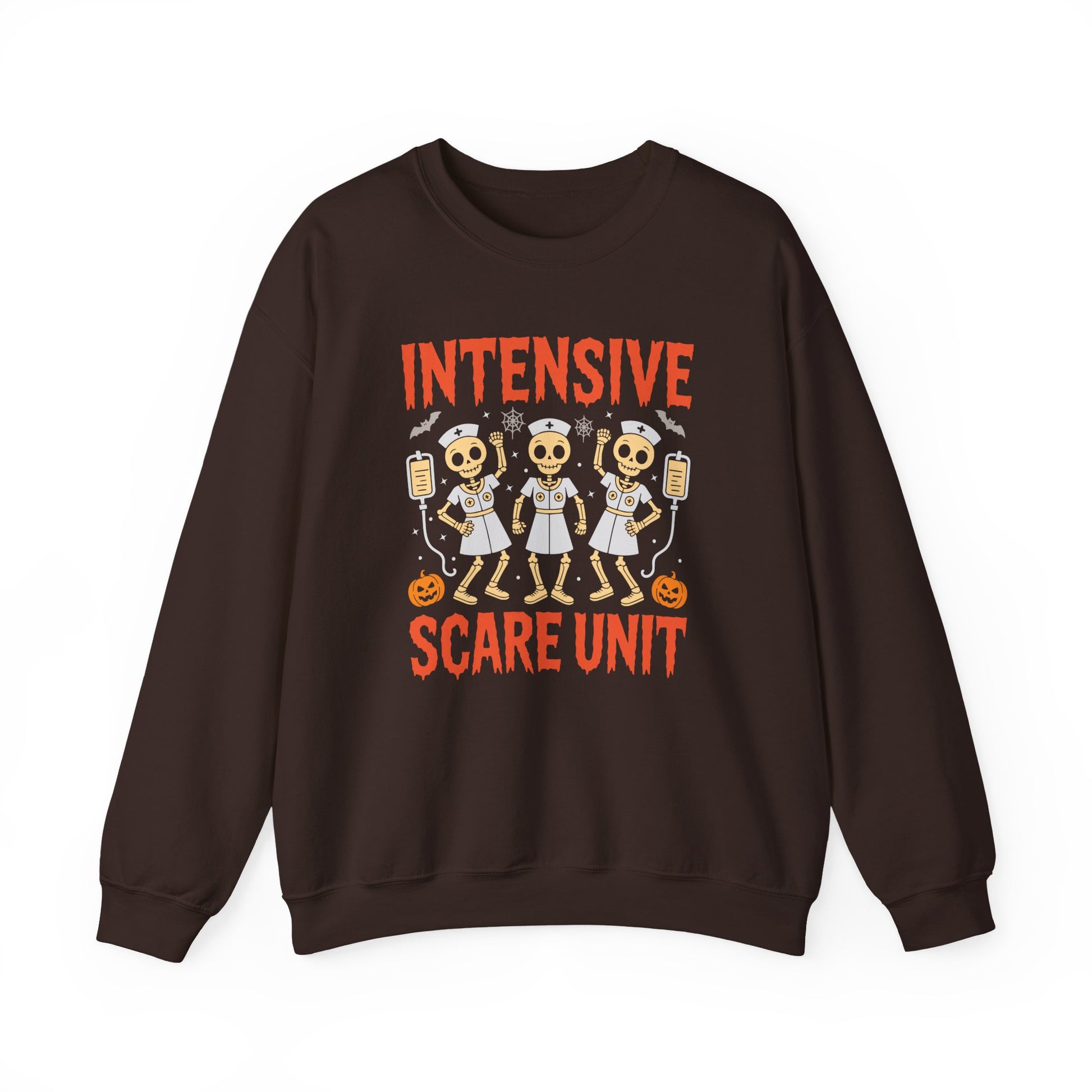 Intensive Scare Unit Skeleton Halloween Crewneck Sweatshirt - Samberule