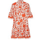 Unique Autumn Prints Mini Dress