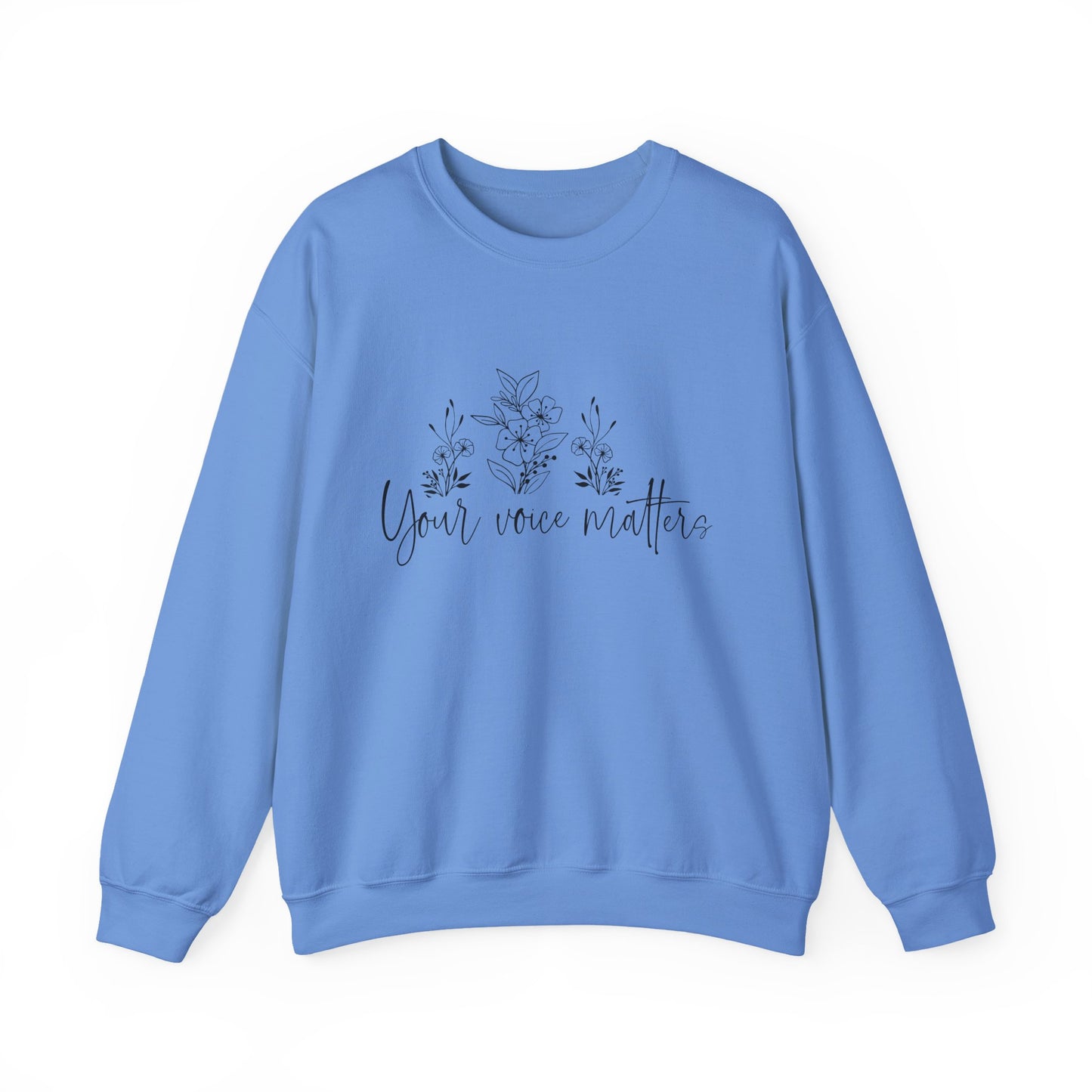 Your Voice Matters Mental Health Crewneck Sweatshirt