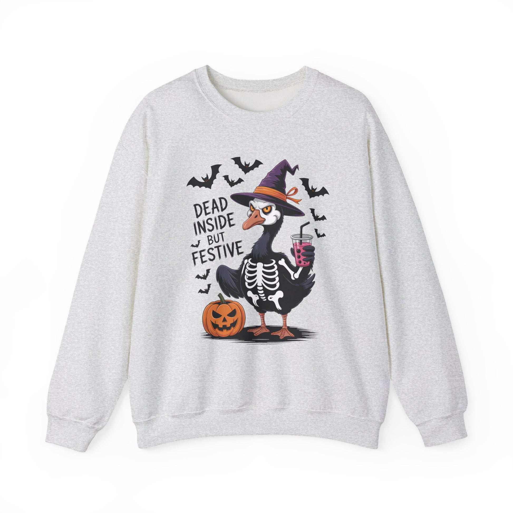 Grumpy Festive Goose Halloween Crewneck Sweatshirt - Samberule
