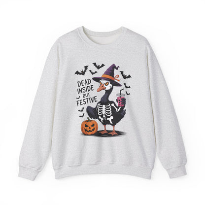 Grumpy Festive Goose Halloween Crewneck Sweatshirt - Samberule