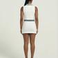 DRAYA Sporty Zip-Front Collared Top & Mini Skirt Set - Samberule