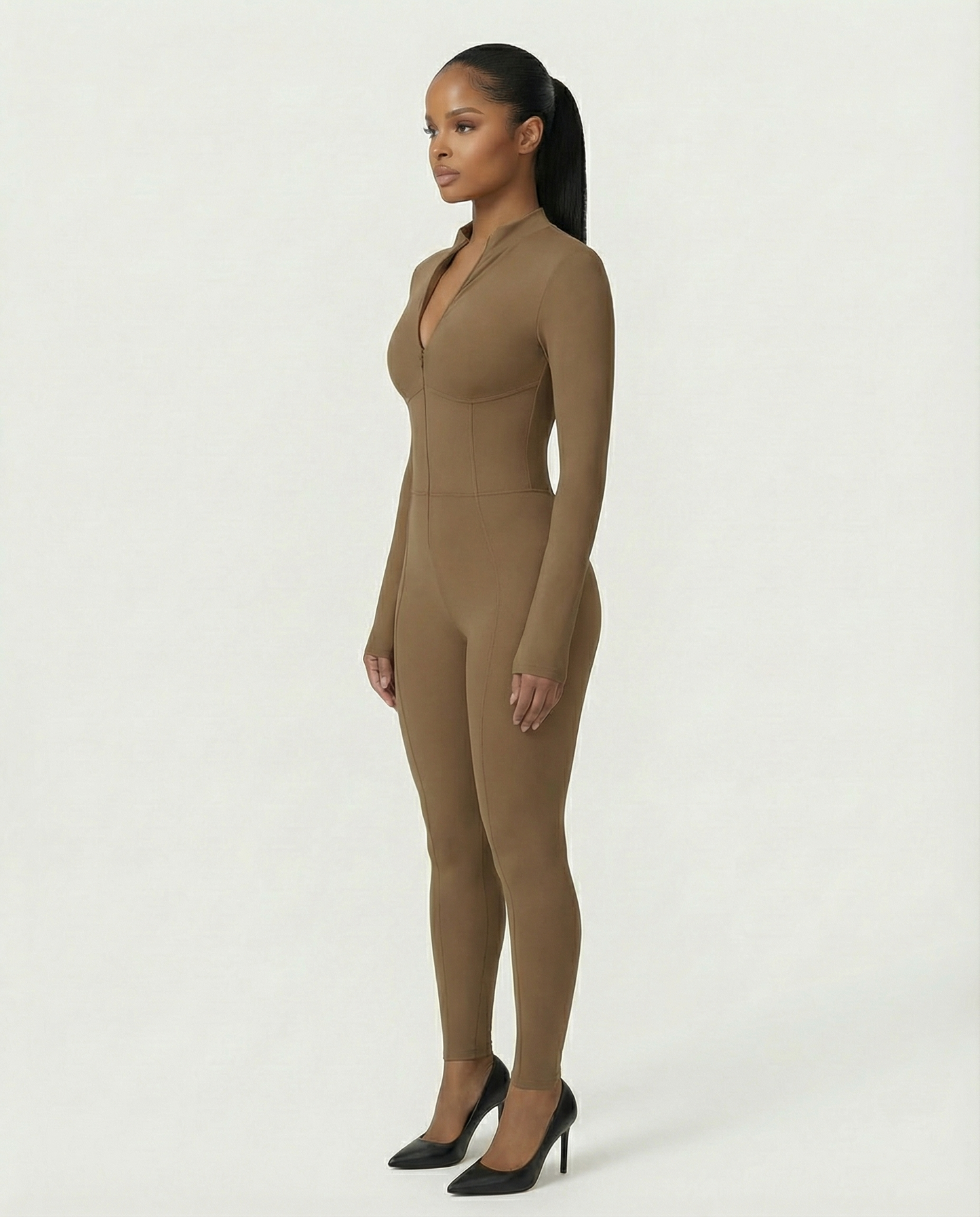LUVINA Zip-Up Jumpsuit