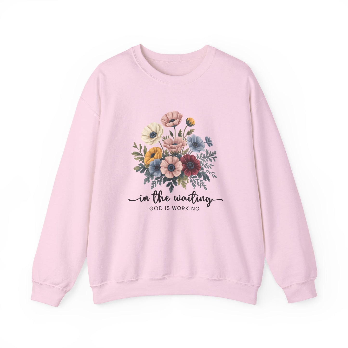 Floral Inspirational Quote Faith Crewneck Sweatshirt