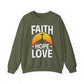 "Faith Hope Love" Faith Crewneck Sweatshirt