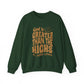 God is Greater Than The Highs And Lows Faith Crewneck Sweatshirt