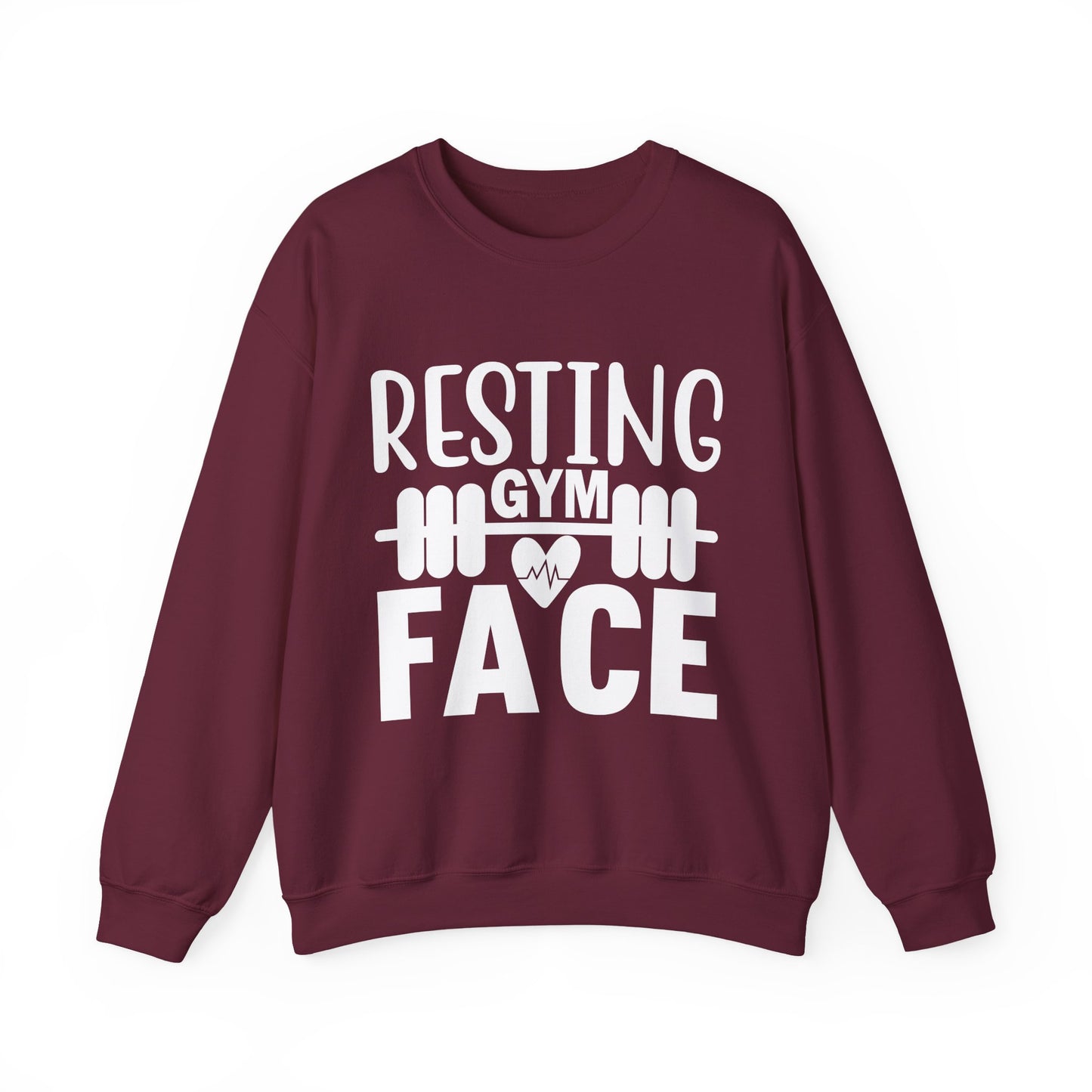 Resting Gym Face Gym Crewneck Sweatshirt