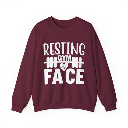 Resting Gym Face Gym Crewneck Sweatshirt