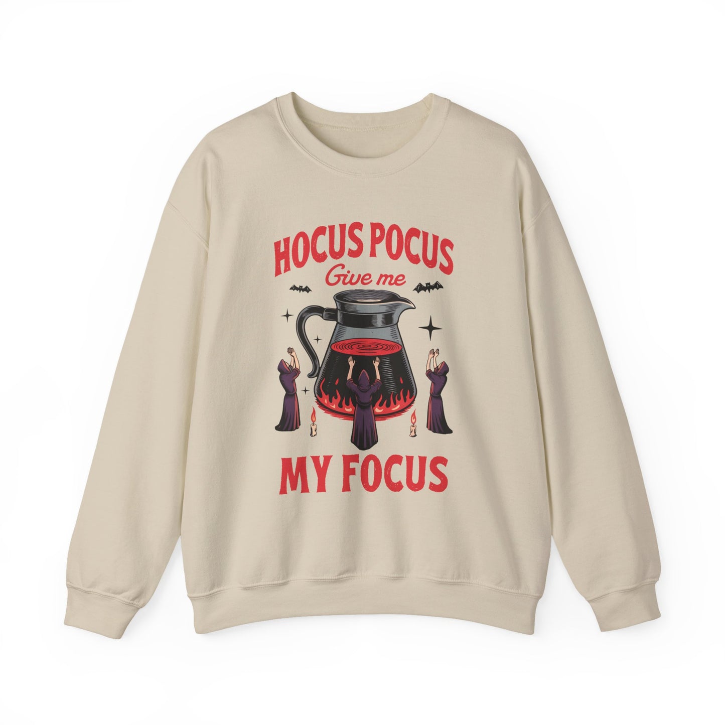Hocus Pocus Give Me My Focus Halloween Crewneck Sweatshirt - Samberule