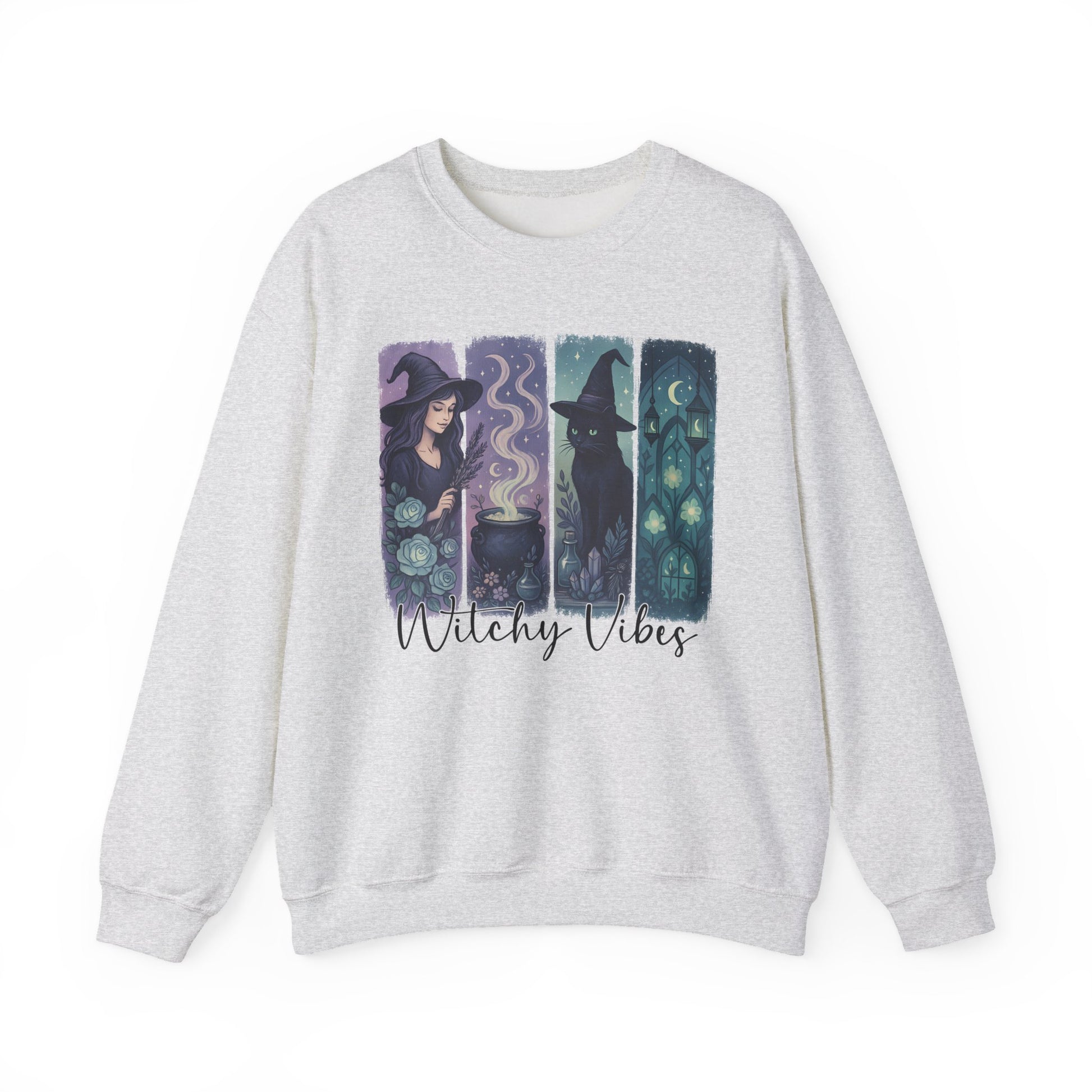Witchy Vibes Halloween Crewneck Sweatshirt - Samberule