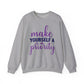 Make Yourself a Priority Mental Health Crewneck Sweatshirt