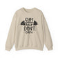 Gym Hair Don't Care Gym Crewneck Sweatshirt