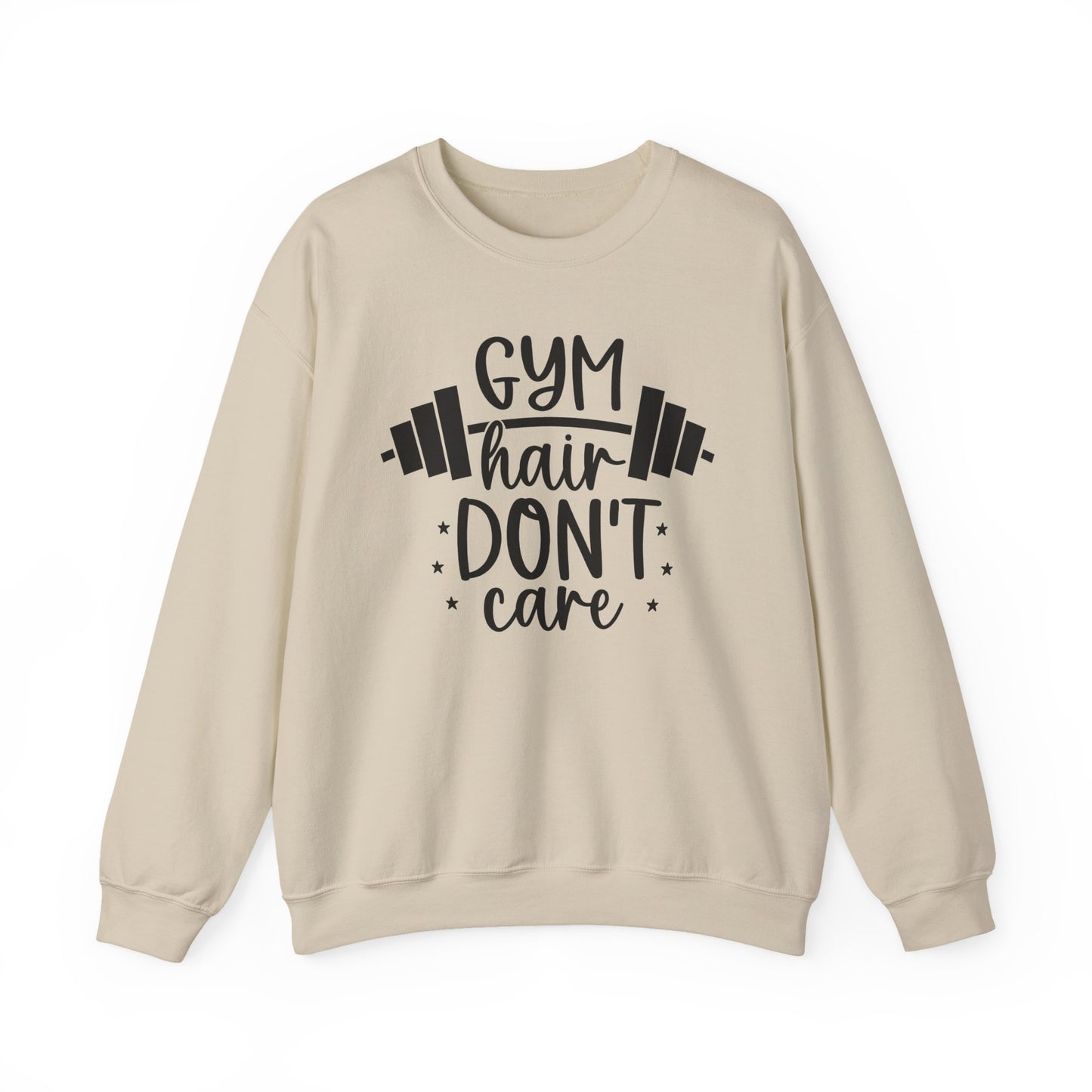 Gym Hair Don't Care Gym Crewneck Sweatshirt