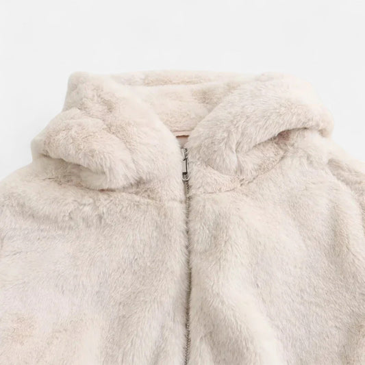Women’s Hooded Faux Fur Winter Coat - Samberule