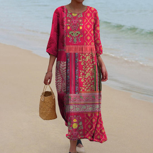 Sydney | Women’s Summer Ethnic Bohemian Maxi Dress - Samberule