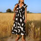 Riley - V-Neck Midi Dress - Samberule