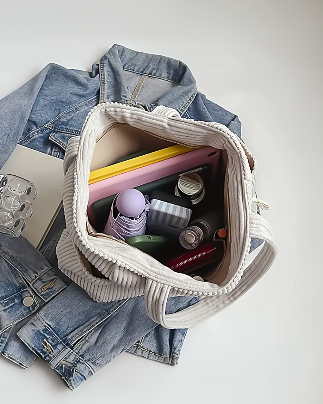 Aubrey - Corduroy Tote Bag - Samberule