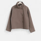 Women's Short Coat with Chic High Collar - Samberule