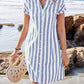 Lucy - Striped Shirt Dress - Samberule