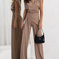 Lrregular Sleeveless Casual Two-piece Set