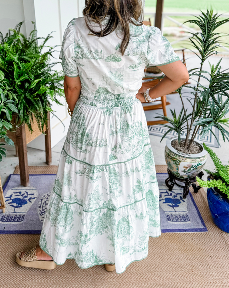 Nova - Toile Print Maxi Dress - Samberule