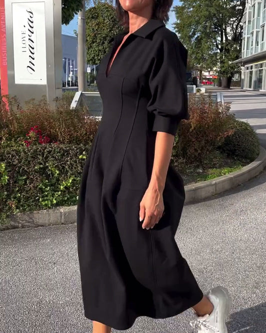 Hailey - Collared Midi Dress - Samberule