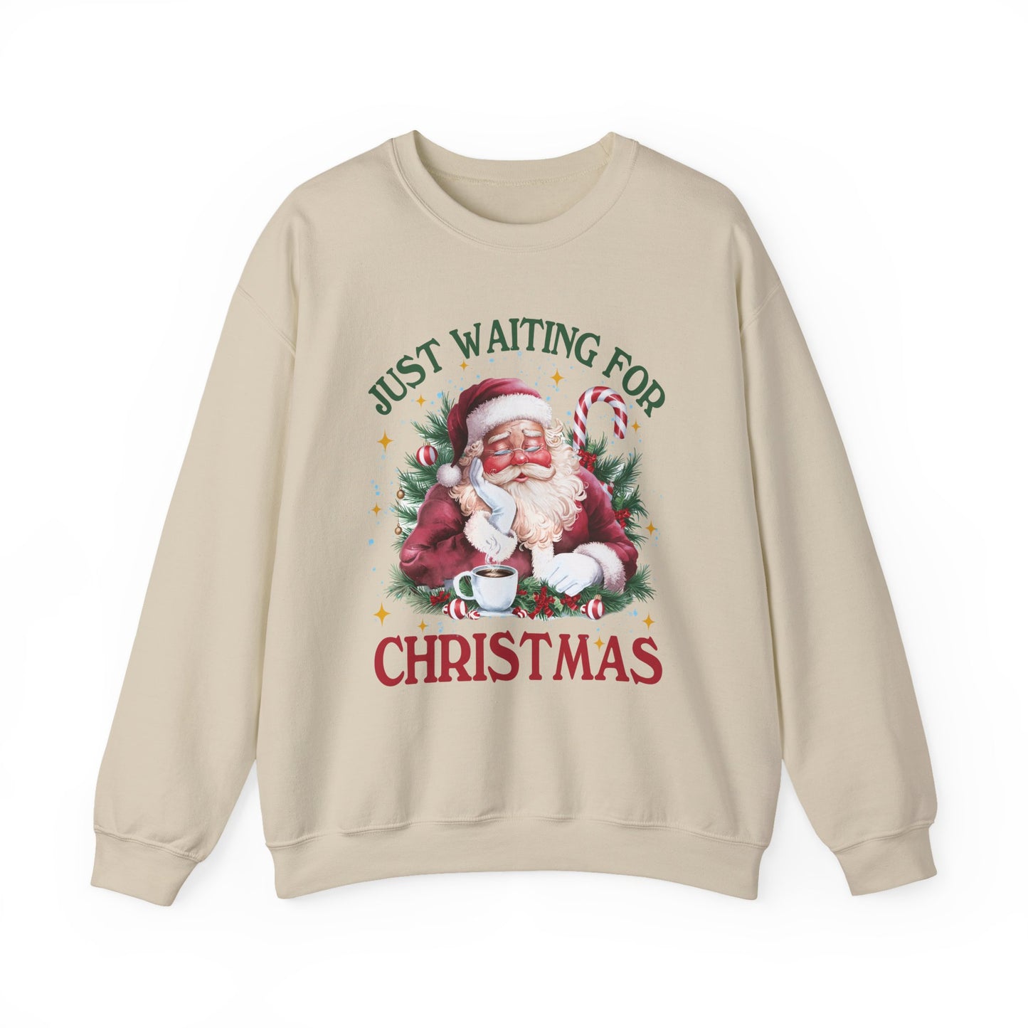 Just Waiting for Christmas Crewneck Sweatshirt