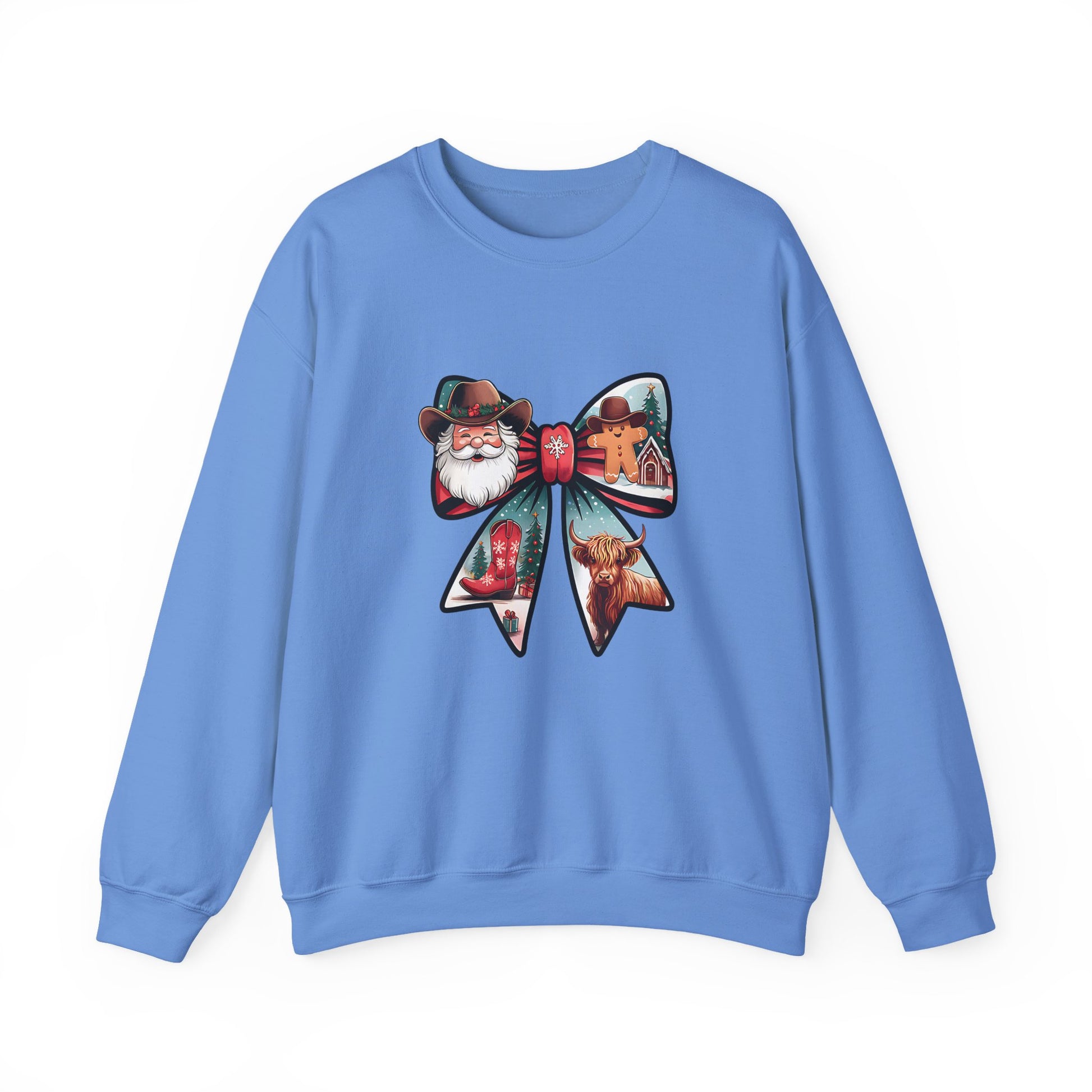 Santa Bow Christmas Crewneck Sweatshirt - Samberule