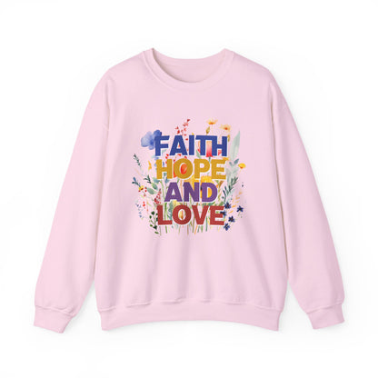 "Faith, Hope And Love" Faith Crewneck Sweatshirt