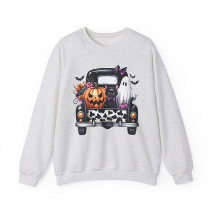 Vintage Truck Halloween Crewneck Sweatshirt - Samberule