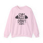 Gym Hair Don't Care Gym Crewneck Sweatshirt