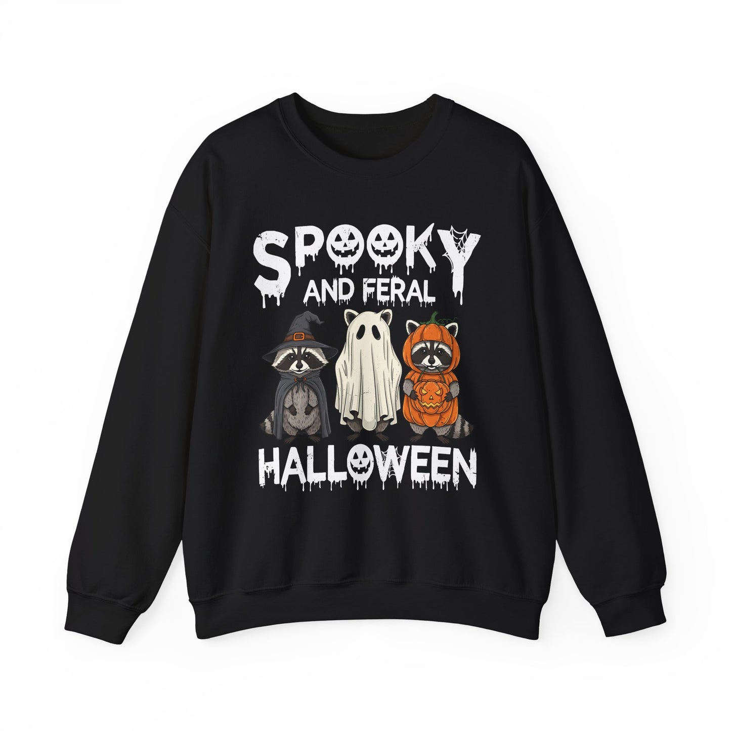 Spooky and Feral Halloween Crewneck Sweatshirt - Samberule