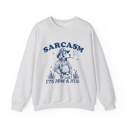 Sarcastic Dog Sarcasm Crewneck Sweatshirt