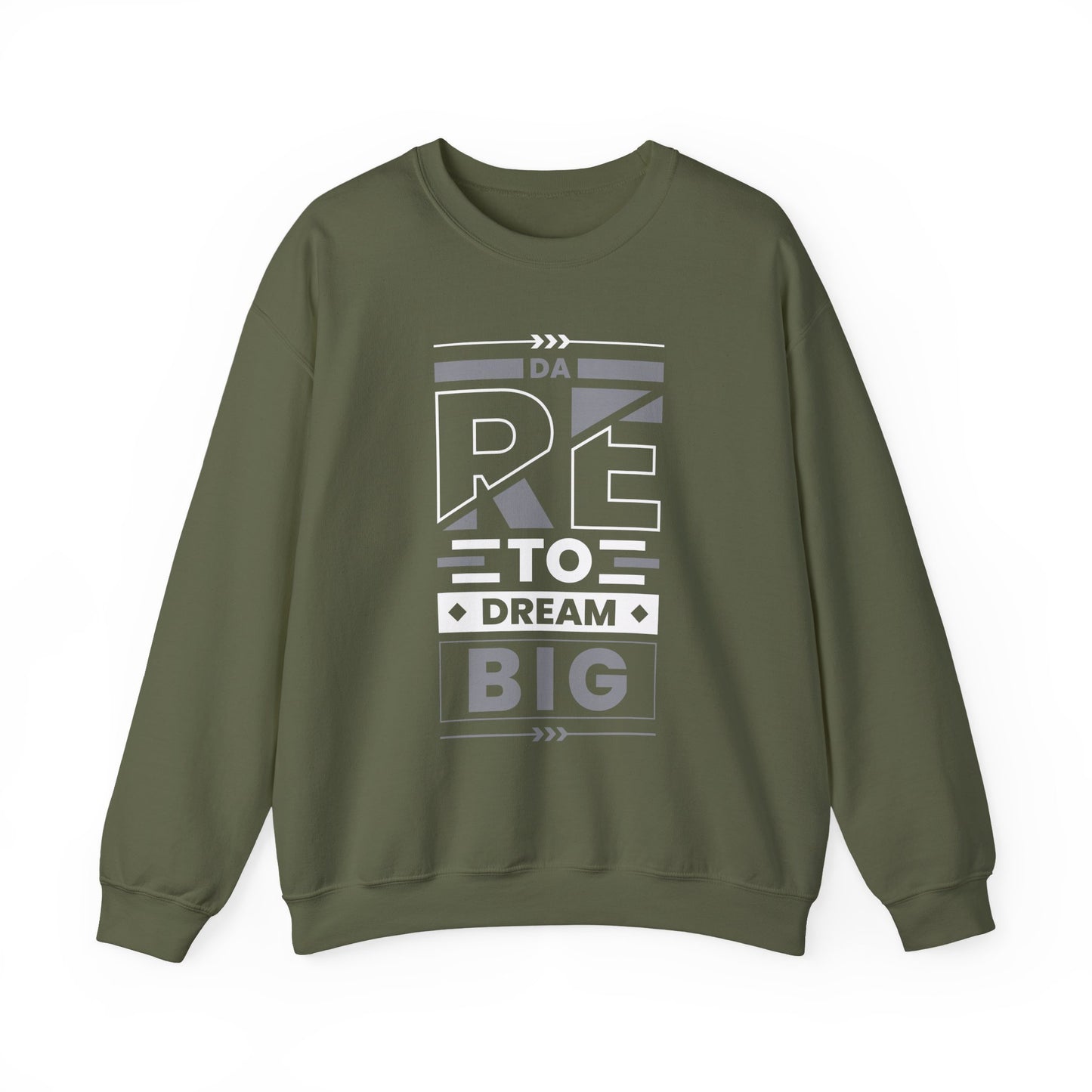 Dare To Dream Big Motivational Crewneck Sweatshirt