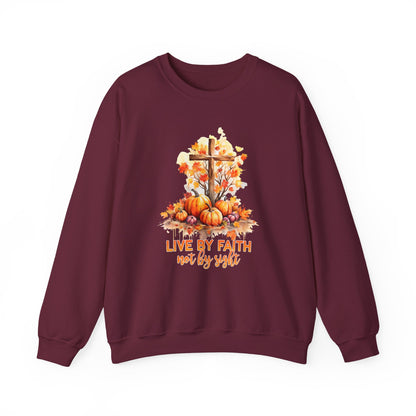 "Live by Faith Not By Sight" Faith Crewneck Sweatshirt