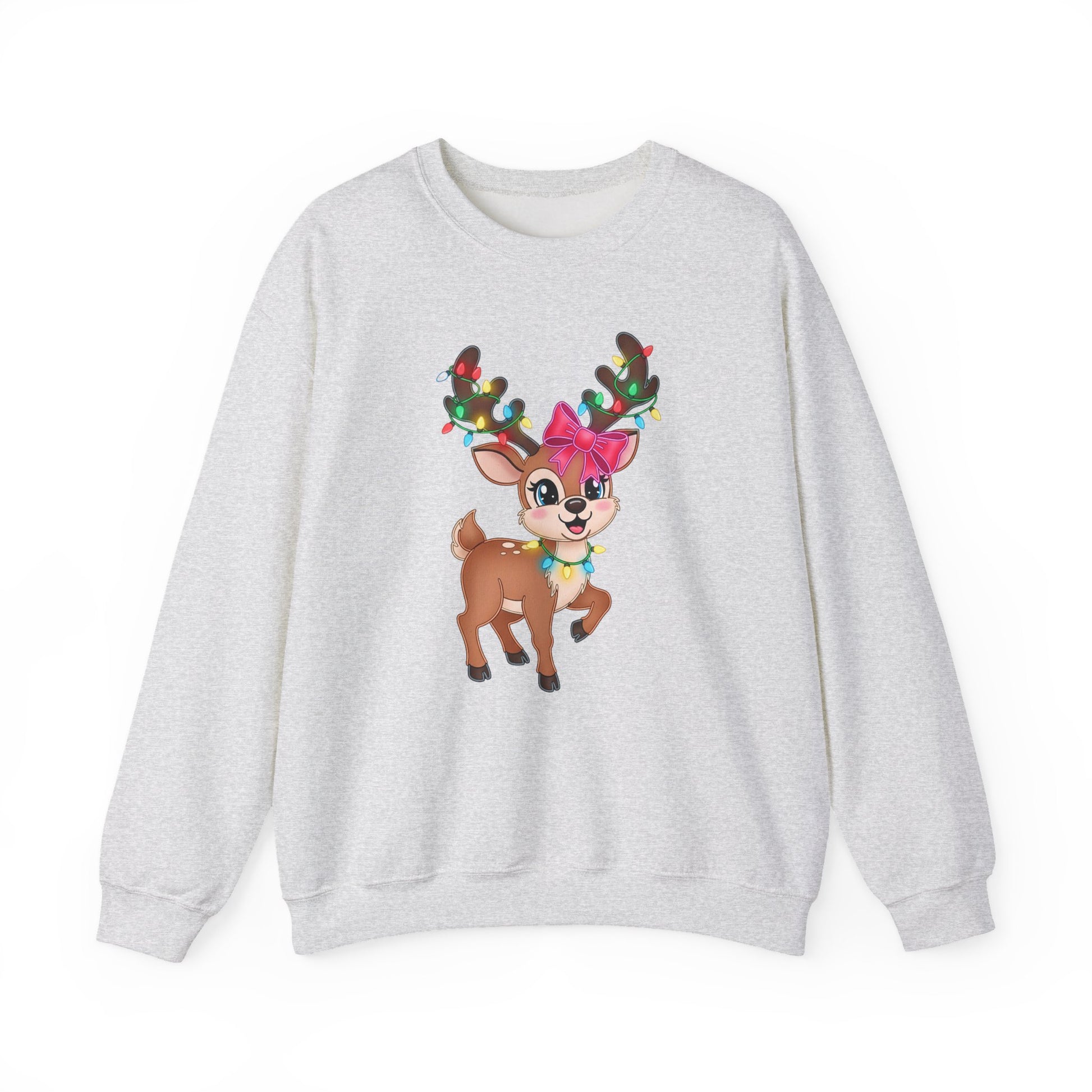 Cute Reindeer Christmas Crewneck Sweatshirt - Samberule
